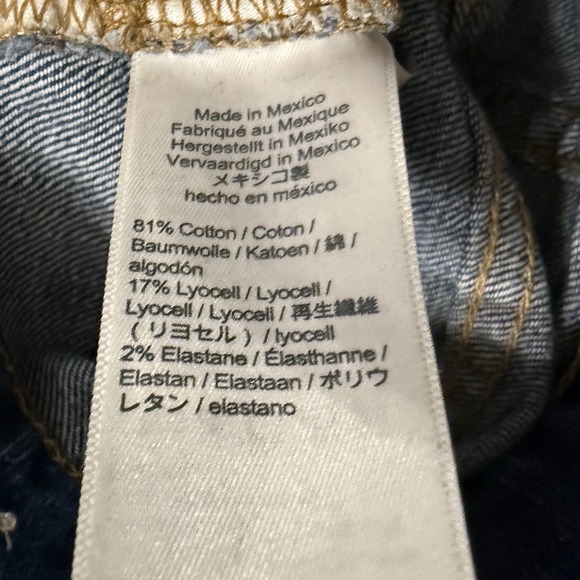 Madewell Jeans Womens 25 Fits 28x25 Classic Straight Blue High Rise Distressed - Picture 5 of 10